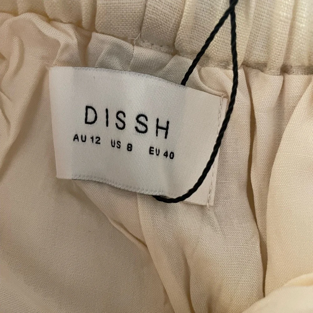 DISSH Cream Wide-Leg Pants - Picture 6 of 11